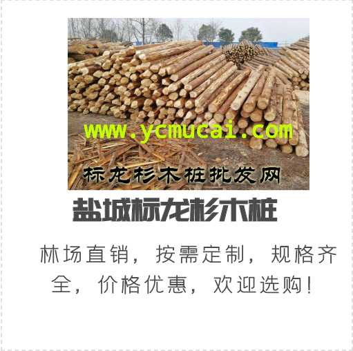 7m-4cm无锡驳岸进口杉木桩批发商厂家